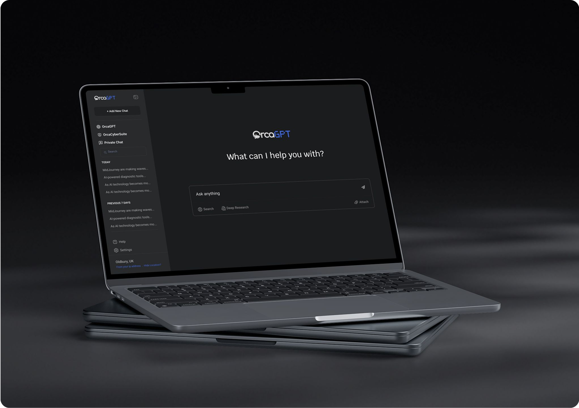 OrcaGPT AI Web app redesign