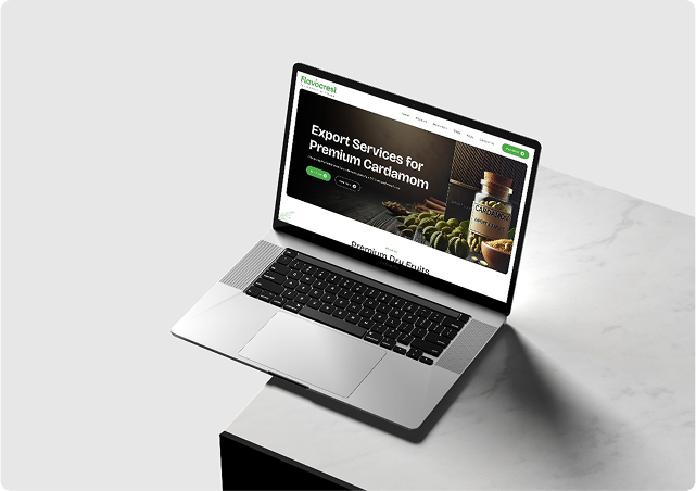 Premier Spices and Dry fruits exporter Website UI UX design