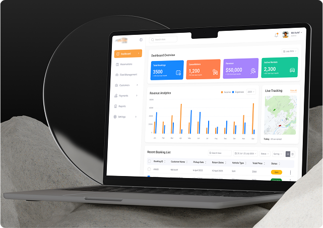 Car booking and management web app UI UX redesign