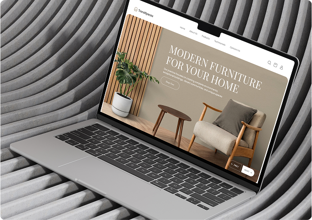 Luxury Furniture Landing Page UI UX Design